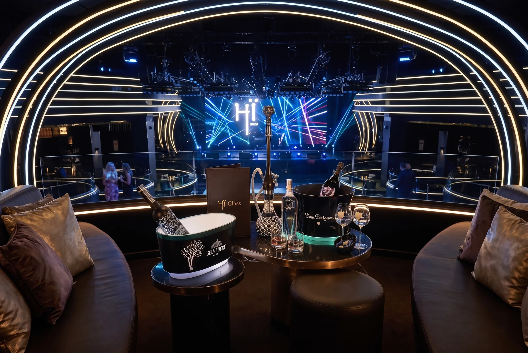 VIP table positioning Ibiza